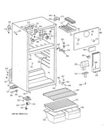 02 - Cabinet parts for Ge Refrigerator CTX14CYZFRWH from AppliancePartsPros.com