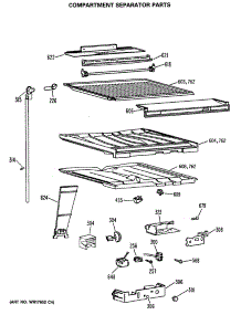 05 - Compartment Separator Parts parts for Ge Refrigerator TBX25JASJRWH from AppliancePartsPros.com