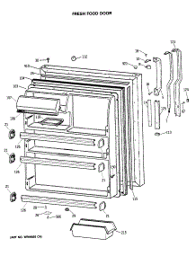 02 - Fresh Food Door parts for Ge Refrigerator TBE21DASRRWH from AppliancePartsPros.com