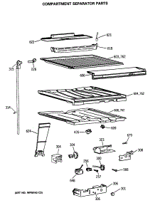 05 - Compartment Separator Parts parts for Ge Refrigerator TBE21DASRRWH from AppliancePartsPros.com