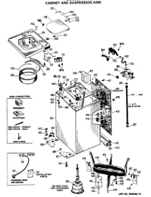 03 - Cabinet And Suspension Asm. parts for Ge Washer WWA8900SALWW from AppliancePartsPros.com