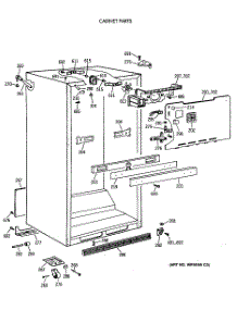 03 - Cabinet Parts parts for Ge Refrigerator TBX21DAXBRAA from AppliancePartsPros.com