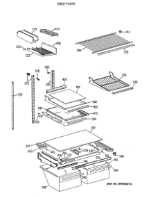 04 - Shelf Parts parts for Ge Refrigerator TBX21DAXBRWW from AppliancePartsPros.com