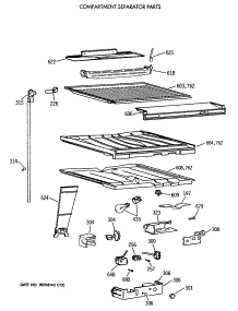 05 - Compartment Separator Parts parts for Ge Refrigerator TBX21DAXBRWW from AppliancePartsPros.com
