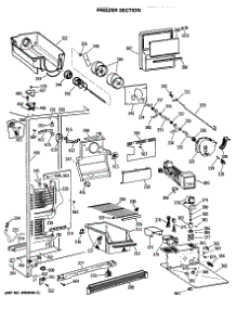 02 - Freezer Section parts for Ge Refrigerator CSX22BRSBAD from AppliancePartsPros.com