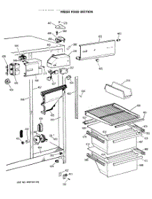 03 - Fresh Food Section parts for Ge Refrigerator CSX20EASMWH from AppliancePartsPros.com