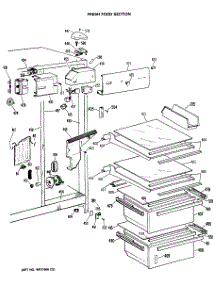 03 - Fresh Food Section parts for Ge Refrigerator CSX24DRAWH from AppliancePartsPros.com