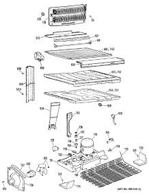 03 - Section3 parts for Ge Refrigerator CTE18GRERWH from AppliancePartsPros.com