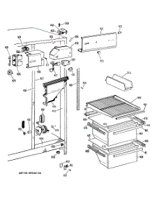 03 - Section3 parts for Ge Refrigerator CSC20EASAWH from AppliancePartsPros.com
