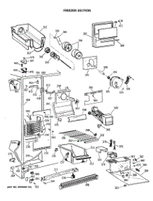 02 - Freezer Section parts for Ge Refrigerator CSC20GWSAWH from AppliancePartsPros.com