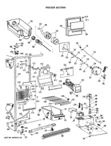 02 - Freezer Section parts for Ge Refrigerator CSC24GRSAWH from AppliancePartsPros.com