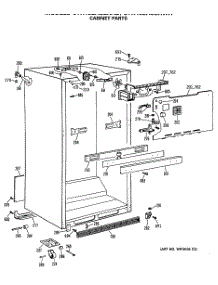 03 - Cabinet Parts parts for Ge Refrigerator CTX18EASERWH from AppliancePartsPros.com