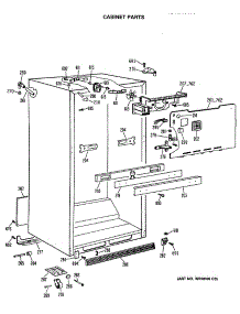 03 - Cabinet Parts parts for Ge Refrigerator CTX21EASNRWH from AppliancePartsPros.com