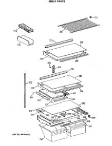 04 - Shelf Parts parts for Ge Refrigerator CTH21GASNRWH from AppliancePartsPros.com
