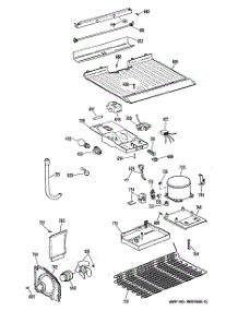03 - Section3 parts for Ge Refrigerator CTX14CISDRWH from AppliancePartsPros.com