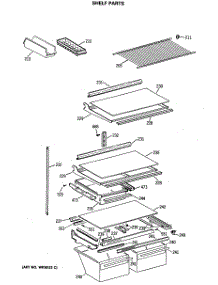 04 - Shelf Parts parts for Ge Refrigerator CTX24GASKRWH from AppliancePartsPros.com