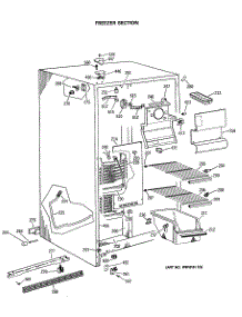 02 - Freezer Section parts for Ge Refrigerator CSC22GASBWH from AppliancePartsPros.com