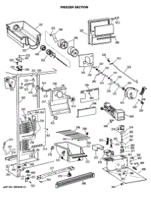 02 - Freezer Section parts for Ge Refrigerator CSC24GRSBWH from AppliancePartsPros.com