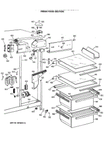 03 - Fresh Food Section parts for Ge Refrigerator CSC24GRSBWH from AppliancePartsPros.com