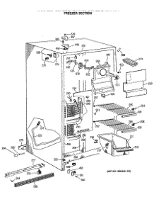 02 - Freezer Section parts for Ge Refrigerator CSX22GASMWH from AppliancePartsPros.com