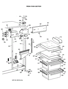 03 - Fresh Food Section parts for Ge Refrigerator CSX22GASMAD from AppliancePartsPros.com