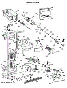02 - Freezer Section parts for Ge Refrigerator CSX22KWSMWH from AppliancePartsPros.com