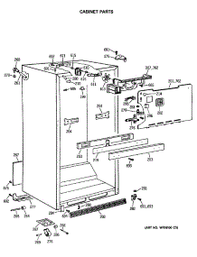 03 - Cabinet Parts parts for Ge Refrigerator CTH21GASRRWH from AppliancePartsPros.com