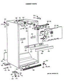 03 - Cabinet Parts parts for Ge Refrigerator CTX21EASRRWH from AppliancePartsPros.com