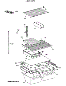 04 - Shelf Parts parts for Ge Refrigerator CTX21BASRRWH from AppliancePartsPros.com
