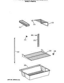 04 - Shelf Parts parts for Ge Refrigerator CTX18LASQLAD from AppliancePartsPros.com