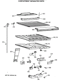 05 - Compartment Separator Parts parts for Ge Refrigerator CTX18LASQRWH from AppliancePartsPros.com