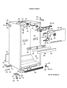 03 - Cabinet Parts parts for Ge Refrigerator CTX18EASVRWH from AppliancePartsPros.com