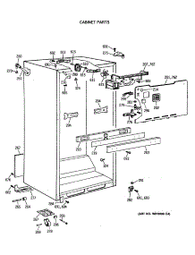 03 - Cabinet Parts parts for Ge Refrigerator CTX18LASVLWH from AppliancePartsPros.com