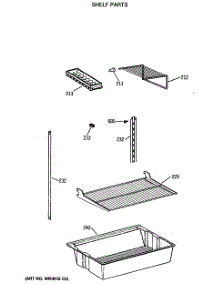 04 - Shelf Parts parts for Ge Refrigerator CTX18LASVRAD from AppliancePartsPros.com