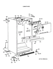 03 - Cabinet Parts parts for Ge Refrigerator CTH21GATNRWH from AppliancePartsPros.com