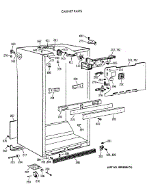 03 - Cabinet Parts parts for Ge Refrigerator CTX18CAXCRWH from AppliancePartsPros.com