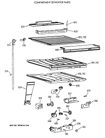 05 - Compartment Separator Parts parts for Ge Refrigerator CTX18CAXCRAD from AppliancePartsPros.com
