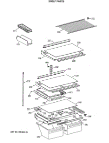 04 - Shelf Parts parts for Ge Refrigerator MTX24GASJRAD from AppliancePartsPros.com