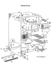02 - Freezer Section parts for Ge Refrigerator MSG22GASBAD from AppliancePartsPros.com