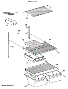 04 - Shelf Parts parts for Ge Refrigerator MTX18EASJRWH from AppliancePartsPros.com