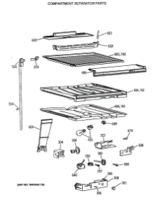 05 - Compartment Separator Parts parts for Ge Refrigerator MTX18BASJRWH from AppliancePartsPros.com