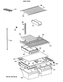 04 - Shelf Parts parts for Ge Refrigerator MTX21EASSRWH from AppliancePartsPros.com