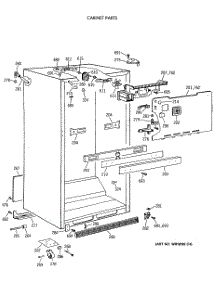 03 - Cabinet Parts parts for Ge Refrigerator MTX18EASWRWH from AppliancePartsPros.com