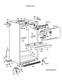 03 - Cabinet Parts parts for Ge Refrigerator MTX21EAXBRWH from AppliancePartsPros.com