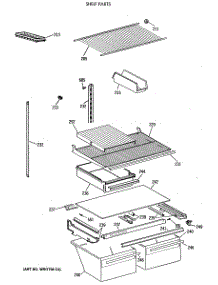 04 - Shelf Parts parts for Ge Refrigerator MTX21BAXBRAD from AppliancePartsPros.com