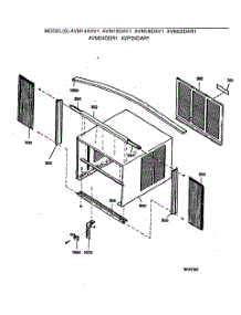 02 - Section2 parts for Ge Air Conditioner AVM22DAR1 from AppliancePartsPros.com