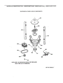 04 - Suspension, Pump & Drive Components parts for Ge Washer WMXR3080T2WW from AppliancePartsPros.com