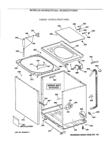 02 - Cabinet, Cover & Front Panel parts for Ge Washer WCSR2070T3WW from AppliancePartsPros.com