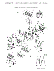 02 - Motor, Compressor & System Components parts for Ge Air Conditioner AZ31H15D5CV5 from AppliancePartsPros.com