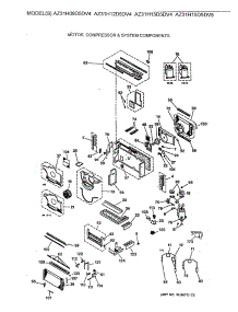 02 - Motor, Compressor & System Components parts for Ge Air Conditioner AZ31H15D5DV4 from AppliancePartsPros.com